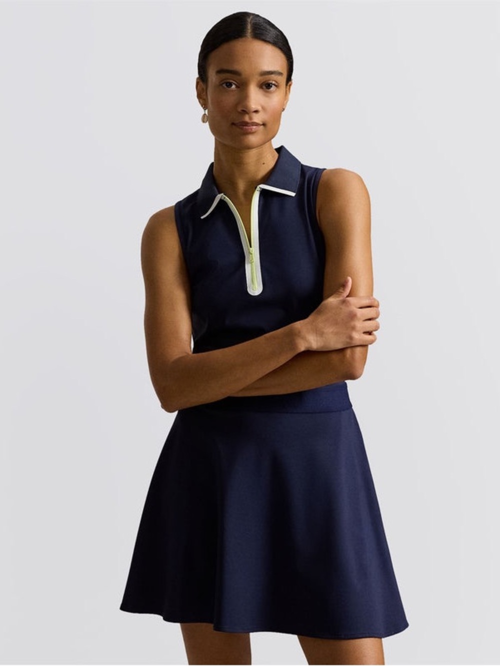 RLX Womens Stretch Interlock SL Polo Dress